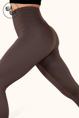 Close-up of high rise waistband showing tummy control detail