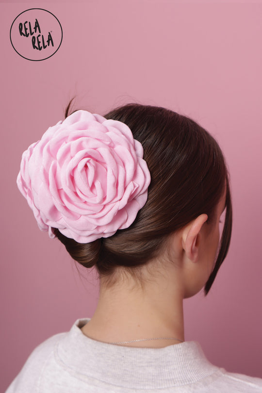 3D Baby Pink Rose 12CM Hair Claws