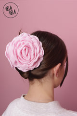 3D Baby Pink Rose 12CM Hair Claws