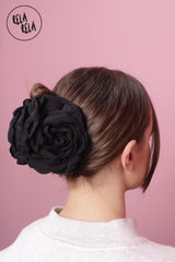 3D Black Rose 12CM Hair Claws