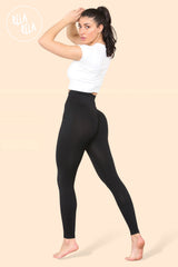 Scrunch Bum High Waisted Leggings in Black side