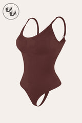brown seamless shapewear bodysuit