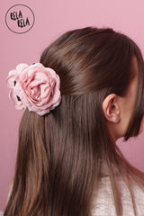 3D Baby Pink Rose 9CM Hair Claws