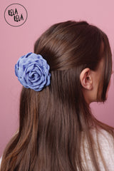 3D Blue Rose 9CM Hair Claws