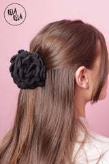 3D Black Rose 9CM Hair Claws