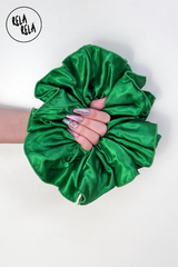 XXL Giant Satin Scrunchie in Green