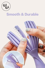 Flexible Bristles Purple Detangler Brush for Smooth, Tangle-Free Hair