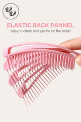 Pain-Free Hair Brush in Pink – Elastic Back Pannel