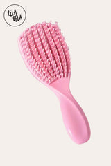 Pink Pain-Free Detangler Hair Brush with Flexible Teeth for Wet & Dry Hair