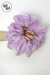 XL Giant Organza Scrunchie in Lilac