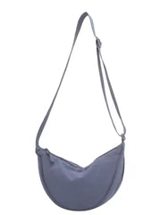 Women's Dumpling Bag High Capacity Shoulder Bag With Adjustable Straps Blue front