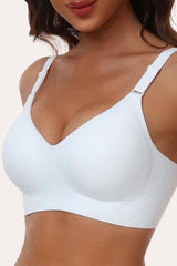 Non Wired Seamless Full Coverage Soft Padded Bra in White