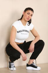 Elasticated Waistband Pocket Detail Cargo Pants in Black detail