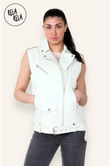 Longline-Sleeveless-Lapel-Faux-Leather-Biker-Jacket-Outwear-Coat-cream-front