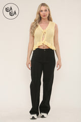 Viral Stretchy Diamond-Pattern Rhinestone Wide Leg Jeans in Black