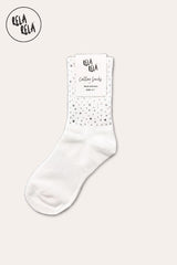 Everyday Rhinetone Detailed Cotton Trainer Ankle High Socks