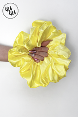 XL Giant Satin Scrunchie in Yellow