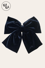 Luxury Oversized Velvet Black Hair Bow