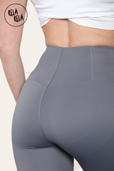 High Waisted Sculpt Shaping Leggings UK in Charcoal detail