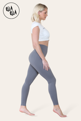 High Waisted Sculpt Shaping Leggings UK in Charcoal side