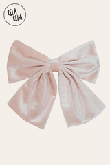 Luxury Oversized Velvet Blush Pink Hair Bow