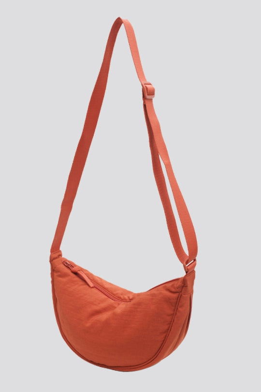 Dumpling High Capacity Shoulder Bag With Adjustable Straps in Orange