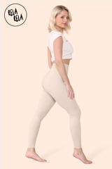 High Waisted Sculpt Shaping Leggings in Taupe side