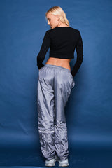 Long Sleeved Racer Top in Black